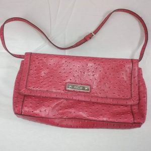 Relic Red Faux Vegan Leather Purse Clutch Shoulder